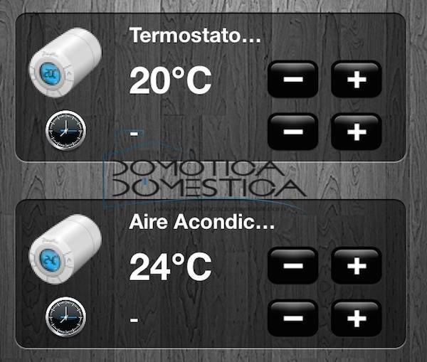Termostatos en la App para iPhone de Fibaro