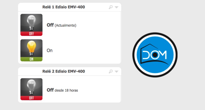 Relés del módulo Edisio EMV-400 en Edisio
