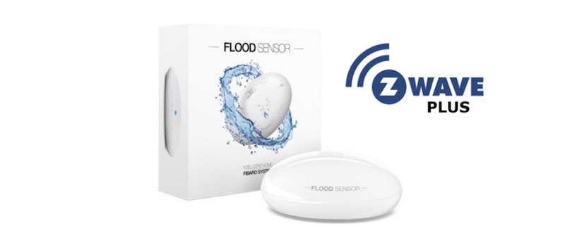 Sensor de inundación Z-Wave Plus de Fibaro