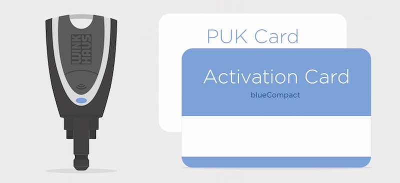 blueCompact - Tarjetas PUK y de activación