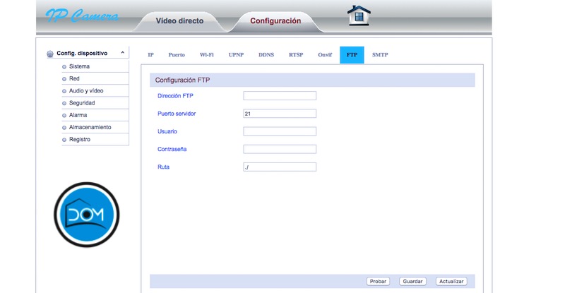 CleverLoop - Interfaz web y servicio FTP